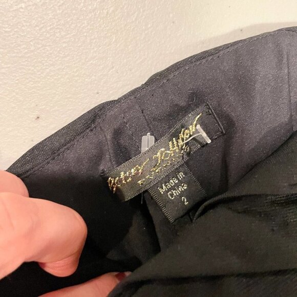 Betsey Johnson Strapless Mini Bodycon Dress Womens 2 Black Ruched Cocktail Y2K - Picture 5 of 8